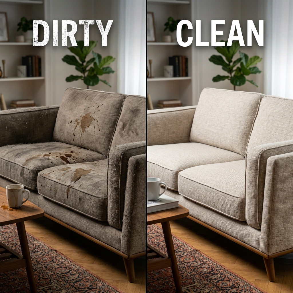 Temizlik öncesi kirli koltuk durumu - Samsun