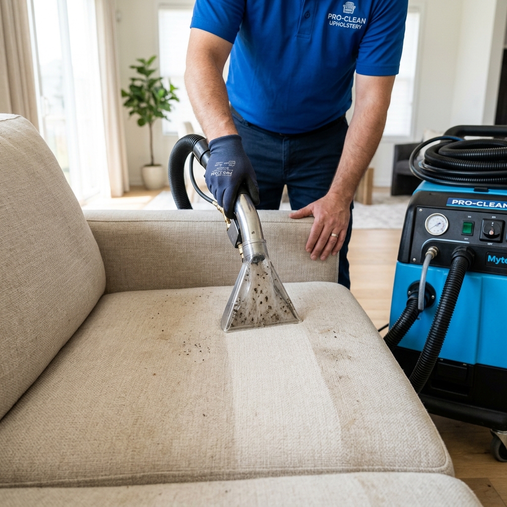 Samsun yerinde koltuk yıkama işlem görüntüsü