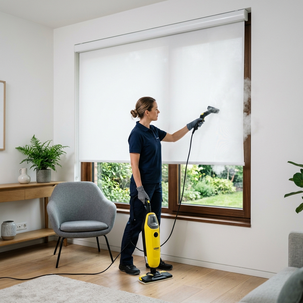 Samsun yerinde stor perde temizliği öncesi sonrası